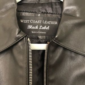 Leather 3/4 jacket